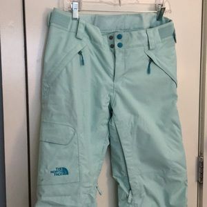North Face Pastel Blue Ski Pants